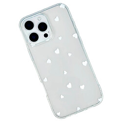 Чехол (накладка) Apple iPhone 11, Transparent Print Mix, White Hearts, Прозрачный