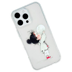 Чехол (накладка) Apple iPhone 14 Pro, Transparent Print Mix, Girl, Прозрачный