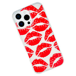 Чохол (накладка) Apple iPhone 14 Pro, Transparent Print Mix, Lips, Прозорий