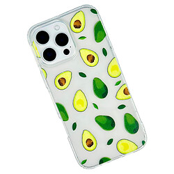 Чехол (накладка) Apple iPhone 14 Pro, Transparent Print Mix, Avocado, Прозрачный