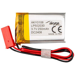 Аккумулятор универсальный, 250 mAh, 5,5 x 21 x 32,5 мм.