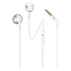 Гарнітура JBL T205 Chrome, З мікрофоном, Білий
