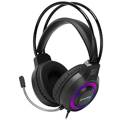 Наушники СolorWay GlowCore RGB, С микрофоном, Черный
