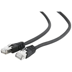 Патч-корд Cablexpert PP6A-LSZHCU-Y-0.25M, 5.0 м., Чорний