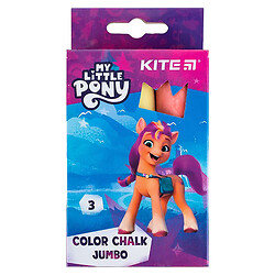 Крейда кольорова "Jumbo: My Little Pony", 3 кол., Kite