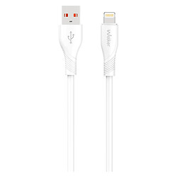 USB кабель Walker C585 Apple iPhone SE 2022 / iPhone 14 Pro Max / iPhone 14 Plus / iPhone 14 Pro / iPhone 14 / iPhone 13 Pro / iPhone 13 Mini / iPhone 13 / iPhone 13 Pro Max / iPhone 12 Mini / iPhone 12 Pro Max / iPhone 12 Pro, Lightning, 1.0 м., Білий