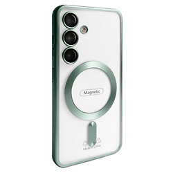 Чохол (накладка) Samsung Galaxy S26 / Galaxy S26 Pro, Metallic Full Camera, MagSafe, Mint-Green Matte, Зелений