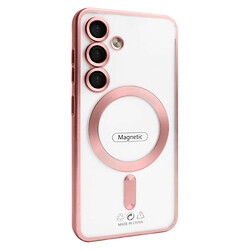 Чохол (накладка) Samsung Galaxy S26/Galaxy S26 Pro, Metallic Full Camera, MagSafe, Pink Matte, Рожевий