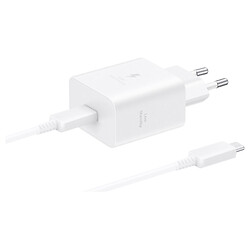 СЗУ Samsung EP-T4511, С кабелем, Type-C, Белый