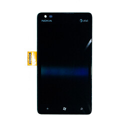 Дисплей (екран) Nokia Lumia 900, З сенсорним склом, Чорний