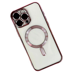 Чехол (накладка) Apple iPhone 15 Pro, Metallic Full Camera, MagSafe, Розовый