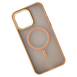 Чехол (накладка) Apple iPhone 14 Pro Max, Wavy Pattern Matte, MagSafe, Light Brown, Коричневый