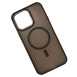 Чохол (накладка) Apple iPhone 16 Pro, Wavy Pattern Matte, MagSafe, Чорний