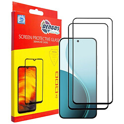 Защитное стекло OPPO Reno 14 / Reno 14F / Reno 14FS, Dengos, Черный
