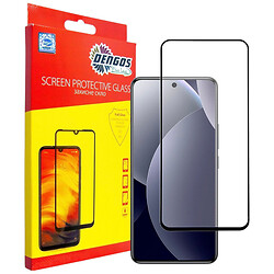 Защитное стекло Xiaomi Redmi Note 15 Pro, Dengos, Черный