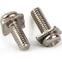Винт никелированный М4х8х9мм полукругл. квадратная шайба PH
