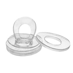 Шайба ПВХ мягкая М4х7х1мм плоская прозрачная PVC soft