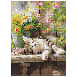 Алмазная мозаика "Мурчащий сон", 30х40 см, Ідейка