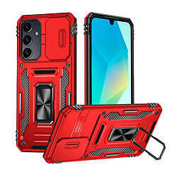Чехол (накладка) Samsung Galaxy A36 5G / Galaxy A37 5G, Epik Camshield Army Ring, Красный