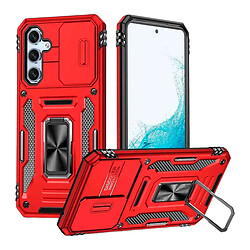 Чехол (накладка) Samsung Galaxy A57 5G, Epik Camshield Army Ring, Красный