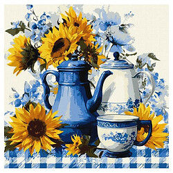 Картина по номерам "Солнечный кофе", 40x40см, Ідейка