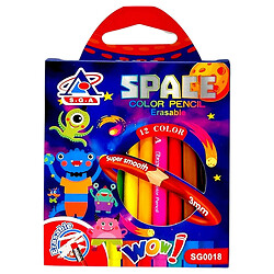 Цветные карандаши с резинкой, 12 шт., Sga Toys