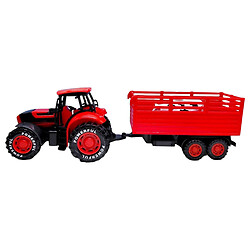 Трактор инерционный с прицепом, в коробке р.44,5x12x14,5 см, Yg Toys