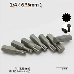 Бита 1/4", 25 мм, 12-конечная звезда, №5, S2