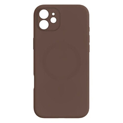 Чехол (накладка) Apple iPhone 12, Air Beats Wide Strip Full Camera, MagSafe, Коричневый