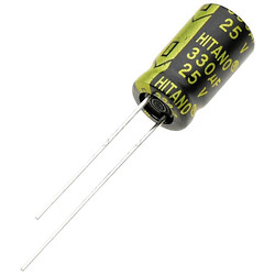 Конденсатор электролитический ECAP 330/25V 0814 105'C (EXR331M25B)