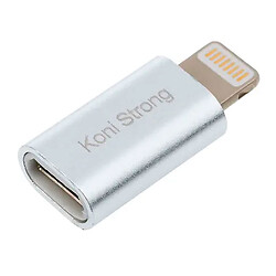 Адаптер Koni Strong KS-31mi Apple iPhone SE 2022 / iPhone 14 Pro Max / iPhone 14 Plus / iPhone 14 Pro / iPhone 14 / iPhone 13 Pro / iPhone 13 Mini / iPhone 13 / iPhone 13 Pro Max / iPhone 12 Mini / iPhone 12 Pro Max, Lightning, MicroUSB, Срібний