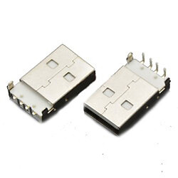 Вилка USB тип A угловая на плату USB-70