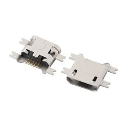 Гнездо Micro USB 5pin SMT в прорезь 1.17мм micro-33