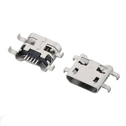 Гнездо Micro USB B 5pin SMT 10,25мм без юбки micro-35
