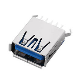 Гнездо USB 3.0-AF-180 на плату прямое USB-76