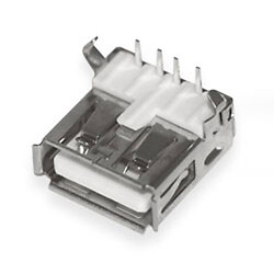 Гнездо USB тип A угловое на плату USB-96