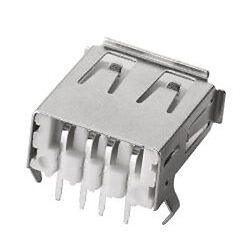 Гнездо USB тип A угловое на плату USB-01