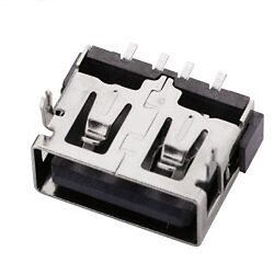 Гнездо USB-AF short body 10mm H=5.7mm USB-90
