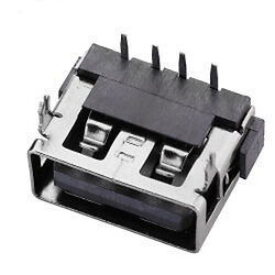 Гніздо USB-AF short body 10mm H=6.3mm USB-33