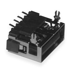 Гнездо USB-AF short body 10mm H=6.8mm USB-55
