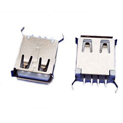 Гнездо USB-AF на плату прямое H=15mm CN-69
