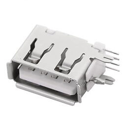 Гніздо USB-AF на плату угловое USB-64