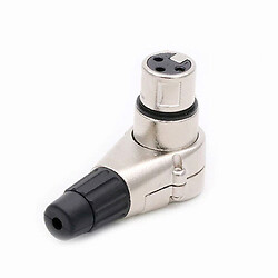 Гніздо на кабель XLR 3-pin female кутове