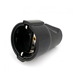 Гнездо на кабель с заземлением 11102 ЧЕРНОЕ [16А, 250В]