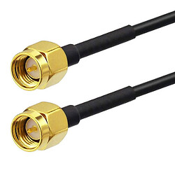 Кабель перехідник SMA male - SMA male RG-58 3м