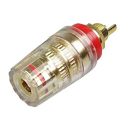 Клема приладова 520LR M8 L=45mm прозора червона