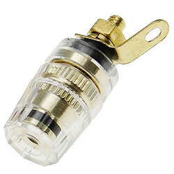 Клема приладова HM-047B L=32mm прозора чорна