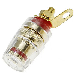 Клемма приборная 520SR M4 L=32mm прозрачная красная
