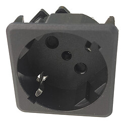 Розетка сетевая D-02-45 h=0.6-2mm 16A 250V Black