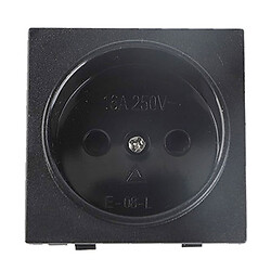 Розетка сетевая E-08-L h=0.6-2mm 16A 250V Black
